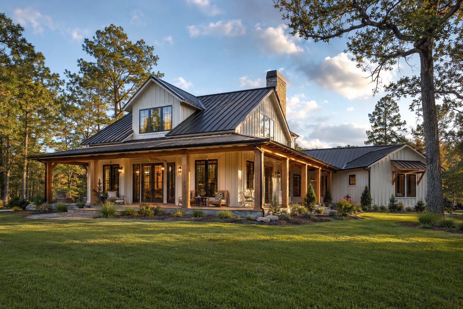Representative image of a completed East Texas country home